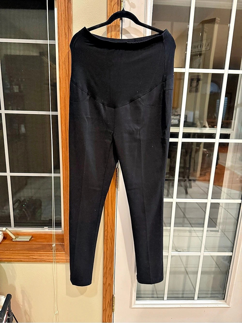 Seraphine Black Over-Belly Maternity Pants / Trousers Size UK 14 / US 10 / FR 42